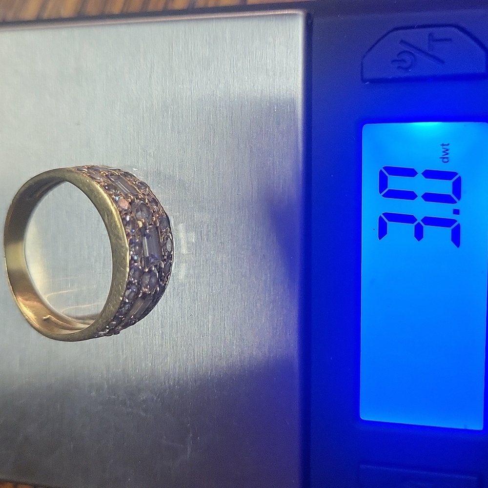 18 KT GOLD 1 Carat E F VVS 1  EXTREMELY FINE ESTATE DIAMOND RING  ONE OF A KIND - Picture 2 of 6